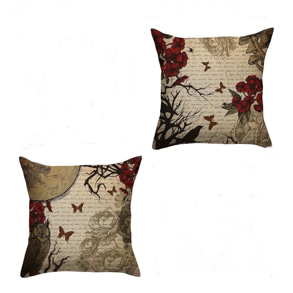 New, Set of 2, Retro Throw Pillow Covers 18x18